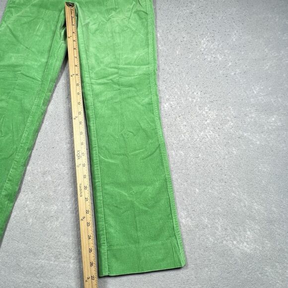 Ralph Lauren Sport Pants Womens Size 4 Green Stretch Corduroy Straight Pants - Picture 6 of 12